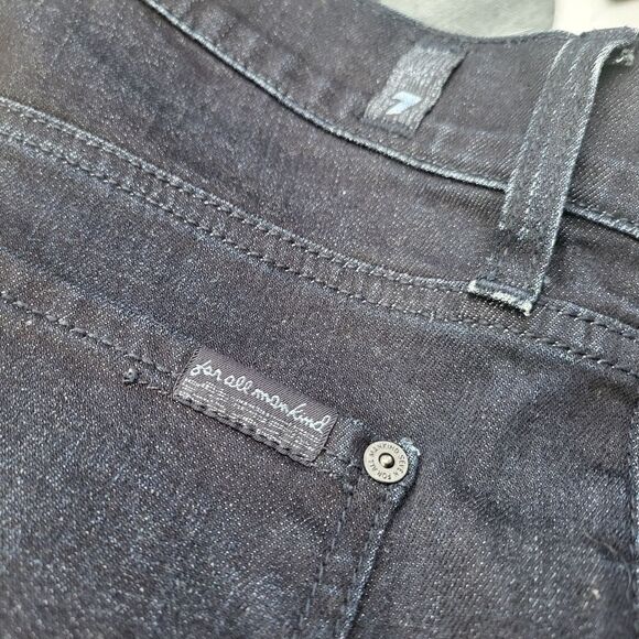 7 For All Mankind Paxton men's dark blue wash jeans - Picture 8 of 11